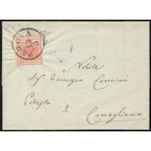 1854 15c levélen / on cover PADOVA