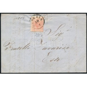1856 15c levélen / on cover VENEZIA