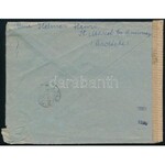 1943 Ajánlott cenzúrázott levél Budapestre / Registered censored cover to Budapest