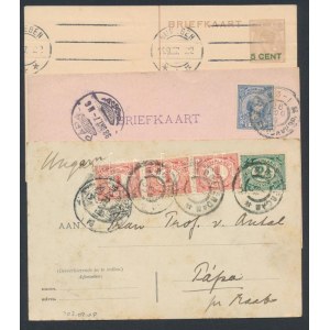 1898-1927 3 db küldemény Magyarországra / 3 postcards to Hungary