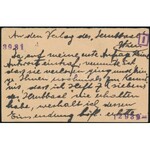 1919 Felülnyomott díjjegyes levelezőlap Bécsbe / Overprinted PS-card to Vienna