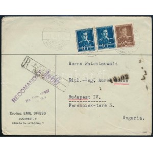 1943 Ajánlott cenzúrázott levél Budapestre / Registered censored cover to Hungary