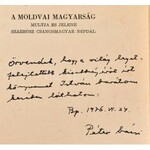 Domokos Pál Péter: A moldvai magyarság. Multja és jelene százhúsz csángómagyar népdal. Kolozsvár,(1941)...