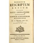 Ordo Judiciarius pro omnibus tribunalibus et foris judiciariis Regni Hungariae praescriptus. Pozsony, 1786...