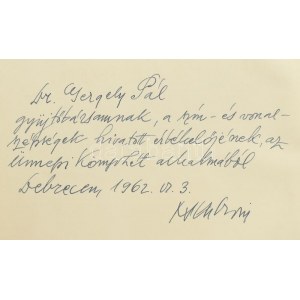 Tóth Ervin: Mata János fametszetei. Számozott példány. Mata János fametszeteivel. Debrecen, 1962...