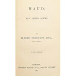 Alfred Tennyson (1809-1892): Maud and other poems.; Enoch Arden, etc. [Egy kötetben.] London, 1864., Edwards Moxon, ...