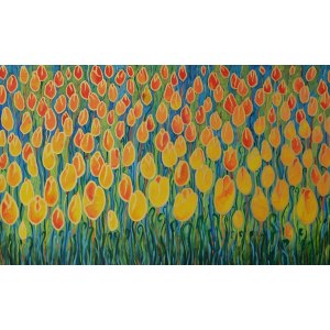 Beata Gaudy (ur. 1989), Żółte tulipany, 2021