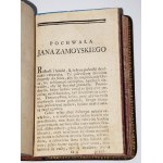 [STASZIC Stanisław] - Uwagi nad życiem Jana Zamoyskiego kanclerza i hetmana W. K. do dzisiejszego stanu Rzeczypospolitej Polskiej przystosowane, WYD.1, 1787