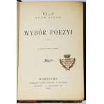 [ASNYK Adam] El...y - Wybór poezyi, 1899