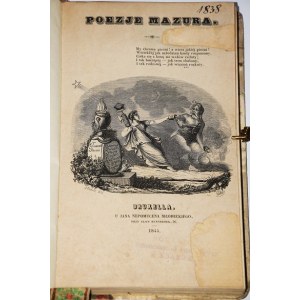 [RADECKI Jan Kazimierz] - Poezje Mazura, 1844