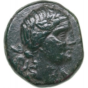 Bosporus Kingdom, Pantikapaion Æ obol (81-65 BC)