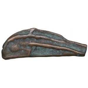 Thrace, Skythia, Olbia Cast Æ Dolphin (Circa 480-425 BC)