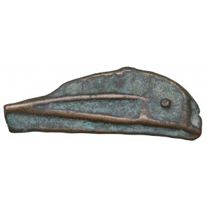 Thrace, Skythia, Olbia Cast Æ Dolphin (Circa 480-425 BC)