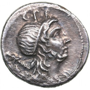 Roman Republic AR Denar - Cn. Cornelius Lentulus (76-75 BC)