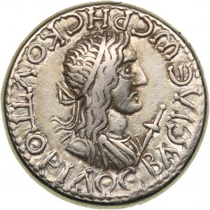 Bosporus Kingdom, Pantikapaion Stater BE 513 = 216/7 - Rhescuporis II, with Caracalla (211/2-226/7 AD)