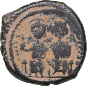 Byzantine - Constantinople Æ 40 Nummi - Justin II (565-578 BC)