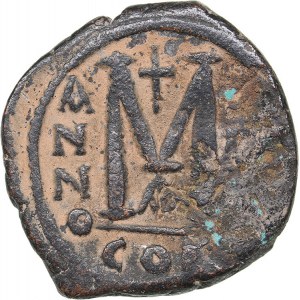 Byzantine - Constantinople Æ 40 Nummi - Justin II (565-578 BC)