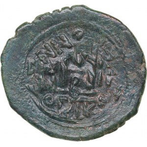 Byzantine AE Follis - Heraclius, with Heraclius Constantine (610-641 AD)