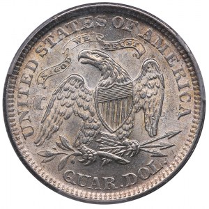 USA quarter - 25 cents 1873 - Arrows - PCGS MS 62