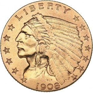USA 2 1/2 dollars 1908
