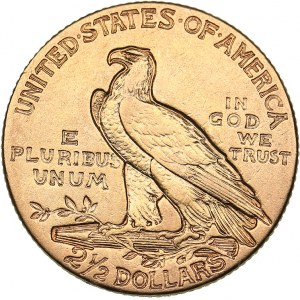 USA 2 1/2 dollars 1908