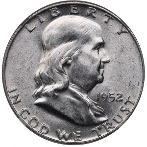 USA 1/2 dollars 1952 D - NGC AU 58