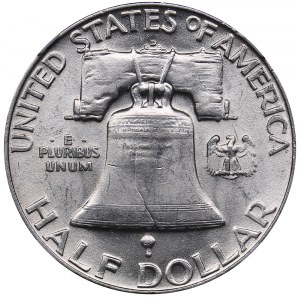 USA 1/2 dollars 1952 D - NGC AU 58