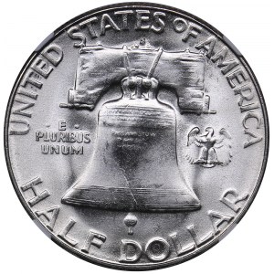 USA 1/2 dollars 1954 S - NGC MS 65