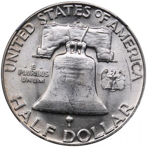 USA 1/2 dollars 1962 D - NGC MS 61