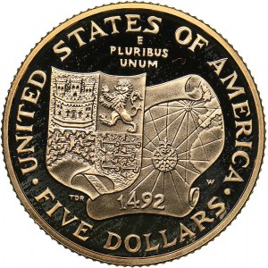 USA 5 dollars 1992