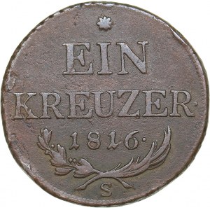 Austria 1 kreuzer 1816 S