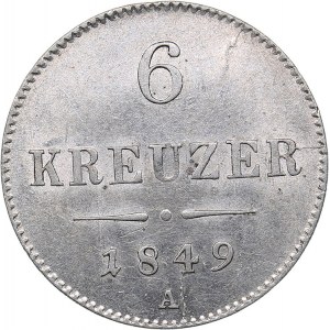 Austria 6 kreuzer 1849 A