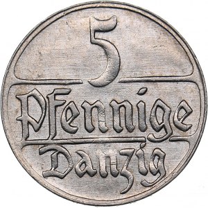 Danzig - Poland 5 pfennig 1923