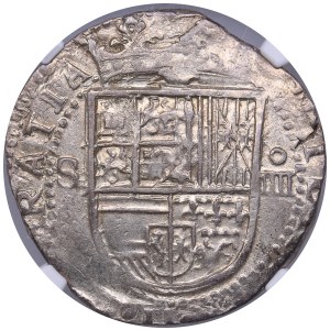 Spain - Sevilla 4 reales ND (1556-1598) - NGC AU 58