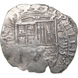 Spain - Sevilla 2 reales 1595 - Philipp II (1556-1598)