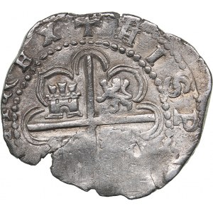 Spain - Sevilla 2 reales 1595 - Philipp II (1556-1598)