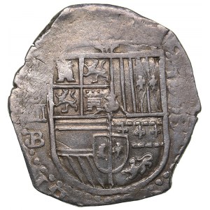 Spain 4 reales 1593 B - Philipp II (1556-1598)