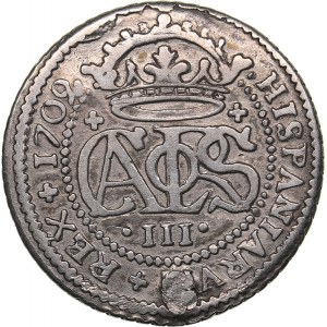 Spain 2 reales 1709