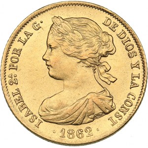 Spain 100 reales 1862