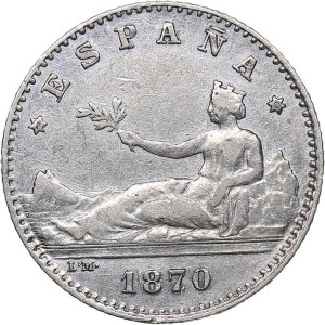 Spain 50 centavos 1870