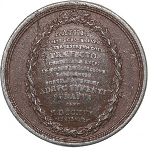 Italy medal Norimberga. Matthias Johann Schulenburg (1661-1747) - Opus Georg Wilhelm Vestner
