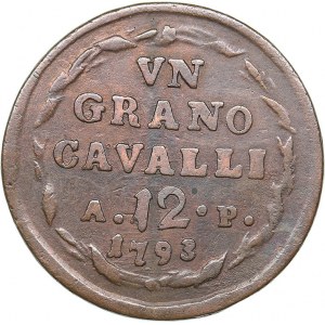 Italy - Napoli and Sicily grano 1793