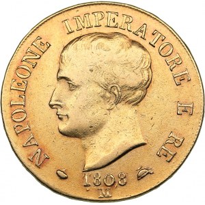 Italy - Kingdom of Napoleon 40 lire 1808 M