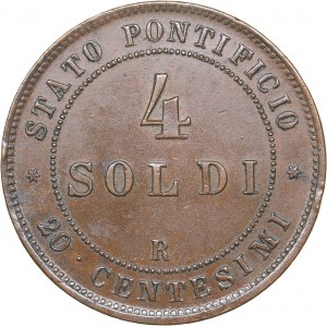 Italy - Papal States 4 soldi 1867