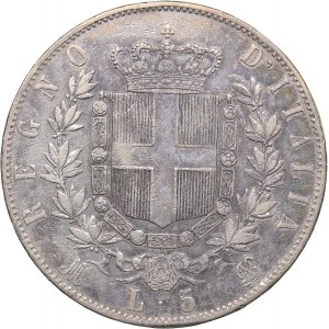 Italy 5 lire 1873
