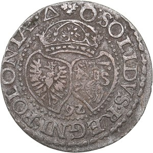 Poland - Malbork Schilling 1592 - Sigismund III (1587-1632)