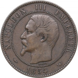 France Essai AE 10 centimes 1854