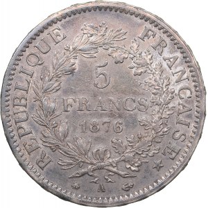 France 5 francs 1876 A