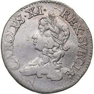 Sweden 2 mark 1671 - Karl XI (1660-1697)