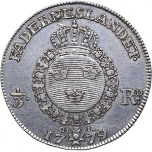 Sweden 1/3 riksdaler 1779 - Gustav III (1771-1792)